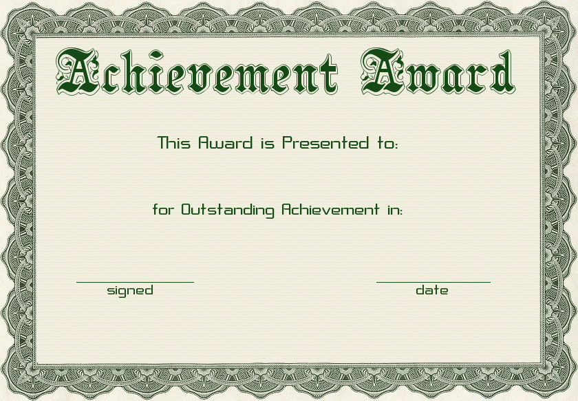Free Achievement Award Clipart