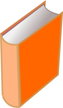 Free Orange Book Clipart