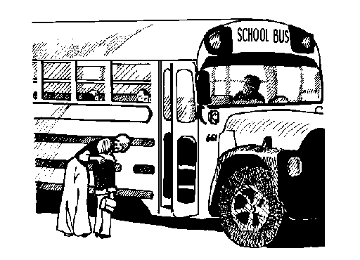 Free Black and White School Clipart