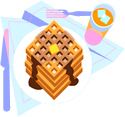 Free Waffle Clipart