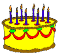 Free  Birthday Candle Clipart