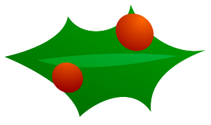 Free Christmas Holly Clipart