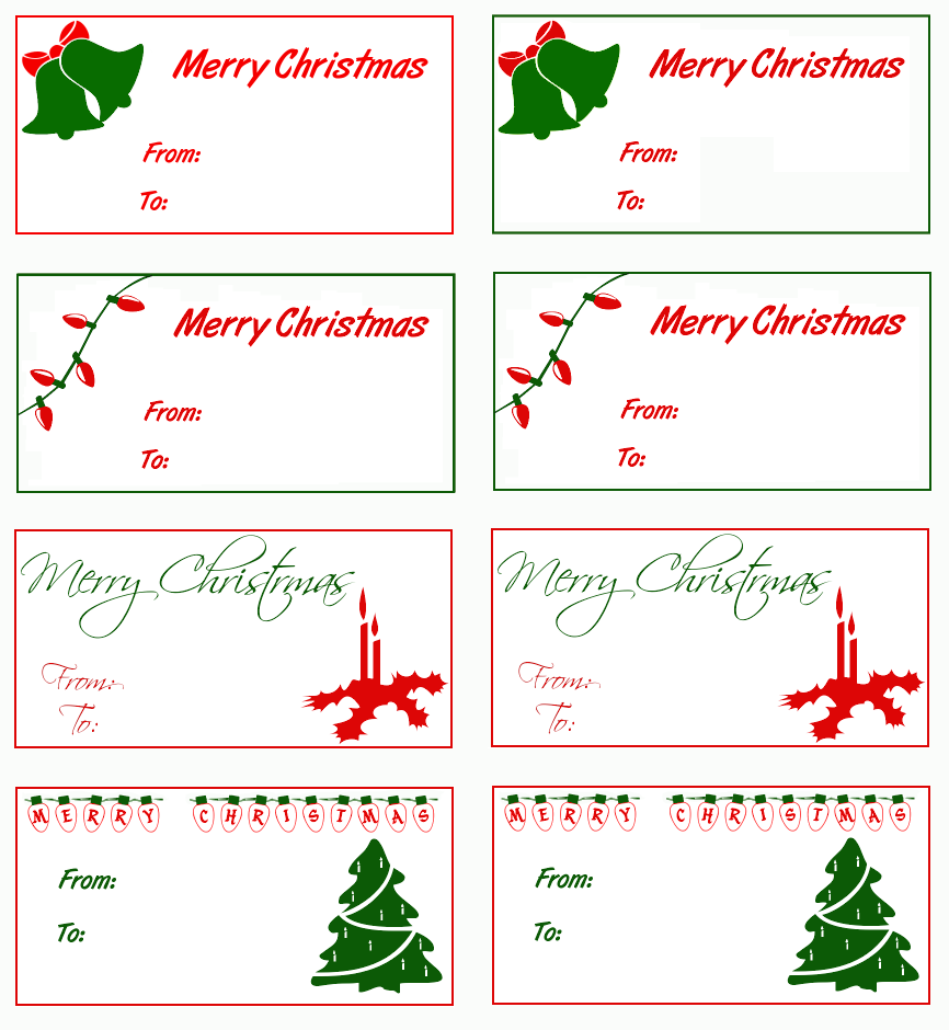 Free Gift Tag Clipart