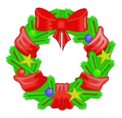 Free Christmas Wreath Clipart