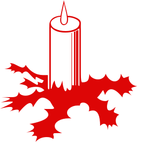 Free Christmas Candles Clipart