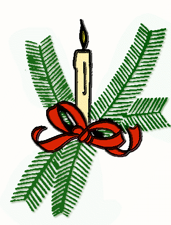 Free Christmas Candles Clipart