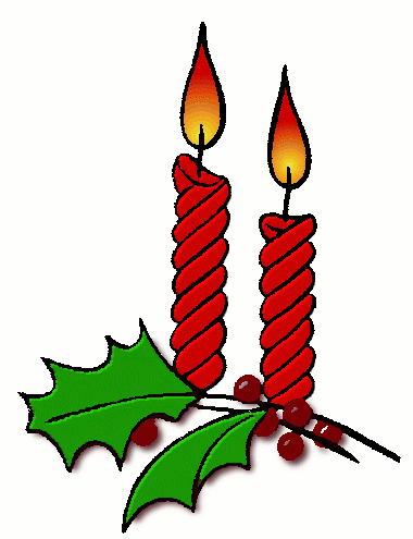 Free Christmas Candles Clipart