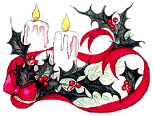 Free Christmas Candles Clipart