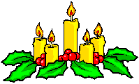 Free Christmas Candles Clipart