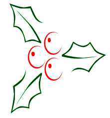 Free Christmas Holly Clipart