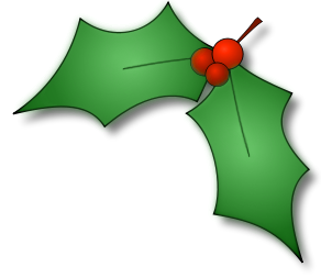 Free Christmas Holly Clipart