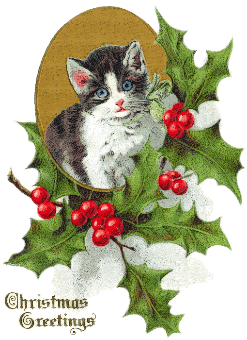 Free Christmas Animals Clipart