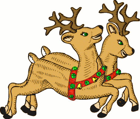 Free Christmas Animals Clipart