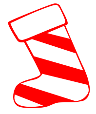 Free Christmas Stocking Clipart