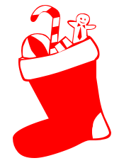 Free Christmas Stocking Clipart