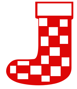 Free Christmas Stocking Clipart