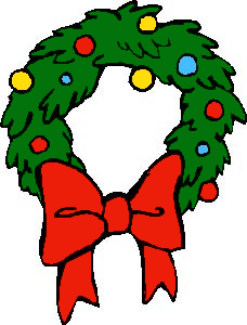 Free Christmas Wreath Clipart