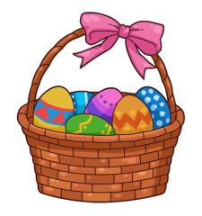 Free Easter Basket Clipart