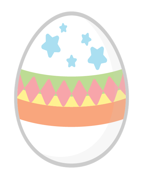 Free Easter Colored Egg Clipart