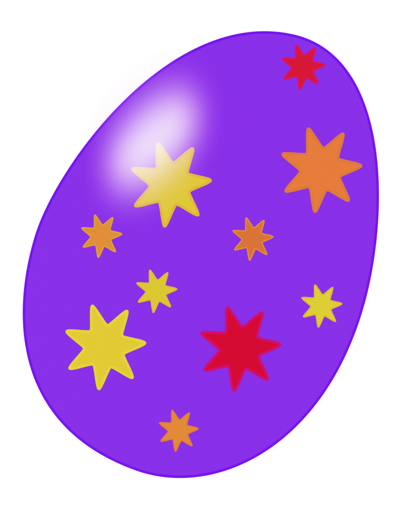 Free Easter Colored Egg Clipart