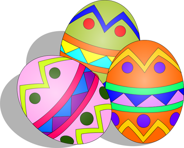 Free Easter Colored Egg Clipart