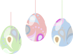 Free Easter Colored Egg Clipart