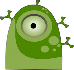 Free One Eyed Monster Clipart
