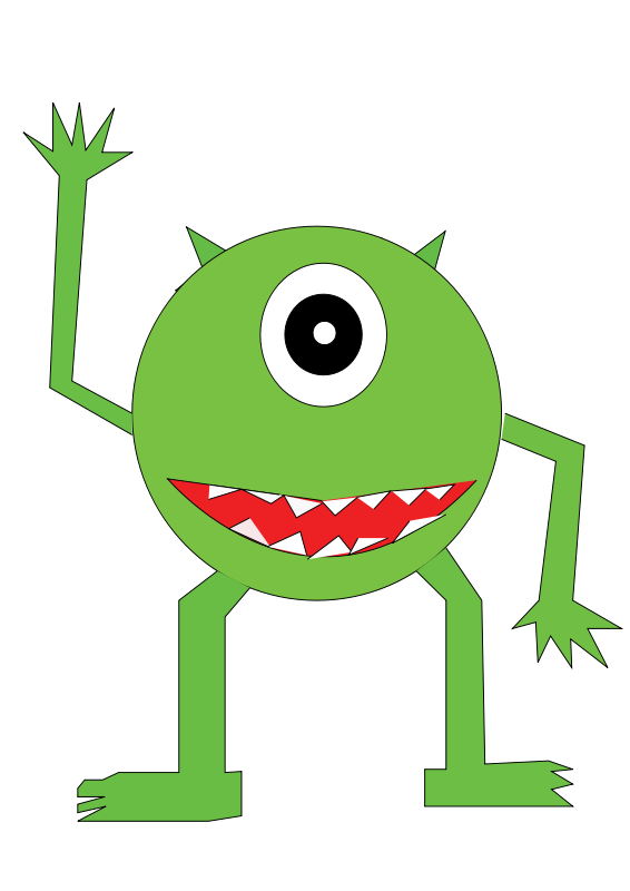 Free One Eyed Monster Clipart