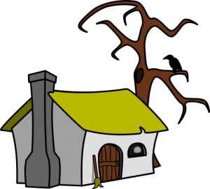 Free Witches Cottage Clipart