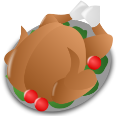 Free Turkey Dinner Clipart