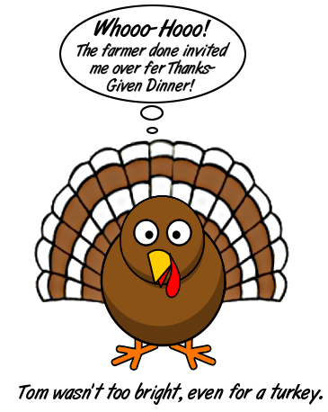 Free Thanksgiving Joke Clipart