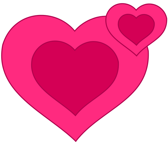 Free Two Hearts Clipart