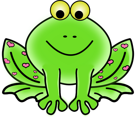 Free Valentine Frog Clipart