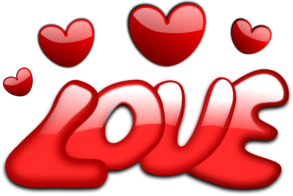 Free Love Words Clipart