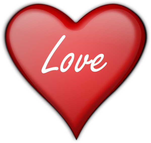 Free Love Words Clipart