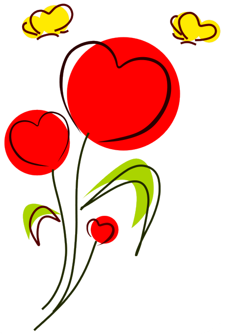Free Valentine Flowers Clipart