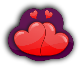 Free Two Hearts Clipart