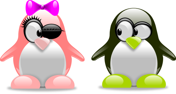 Free Valentine Penguin Clipart