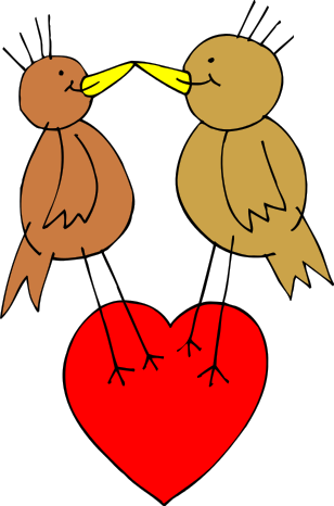 Free Love Birds Clipart