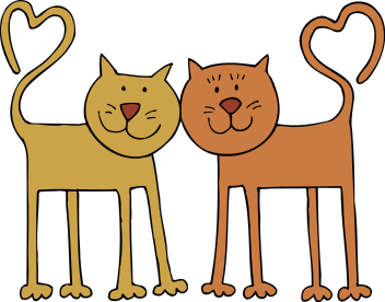 Free Valentine Cat Clipart