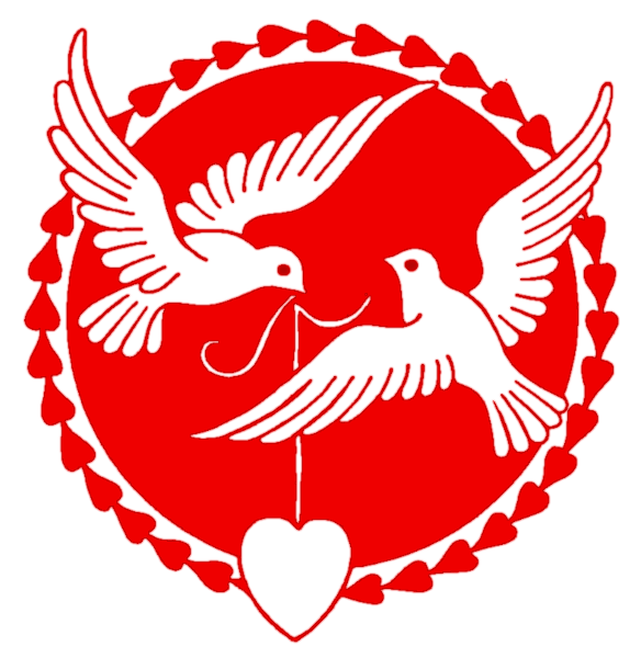 Free Valentine Doves Clipart