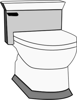 Free Bathroom Coloring Page Clipart