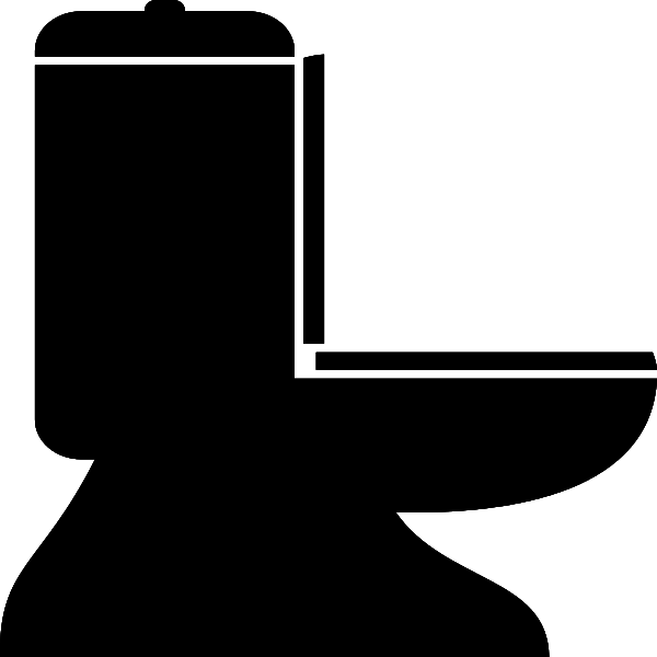 Free Bathroom Silhouette Clipart