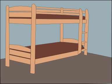 Free Bunk Bed Clipart