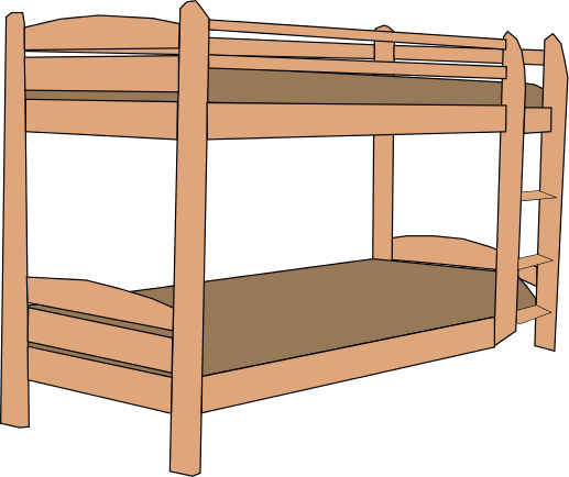 Free Bunk Bed Clipart