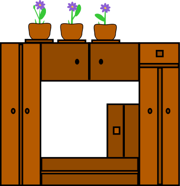 Free Bedroom Cabinet Clipart