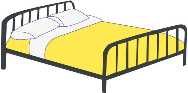 Free Double bed Clipart