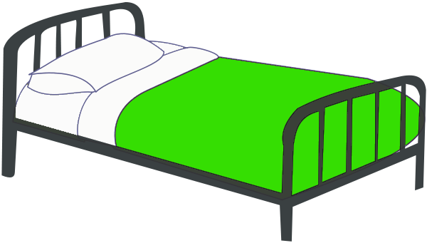 Free Single Bed Clipart