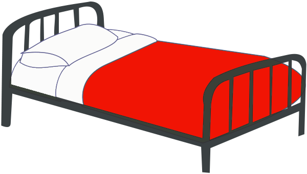 Free Twin bed Clipart