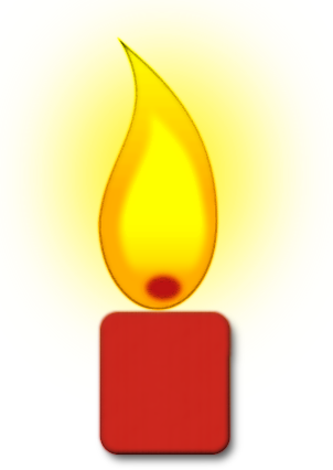 Free Red Candle Clipart